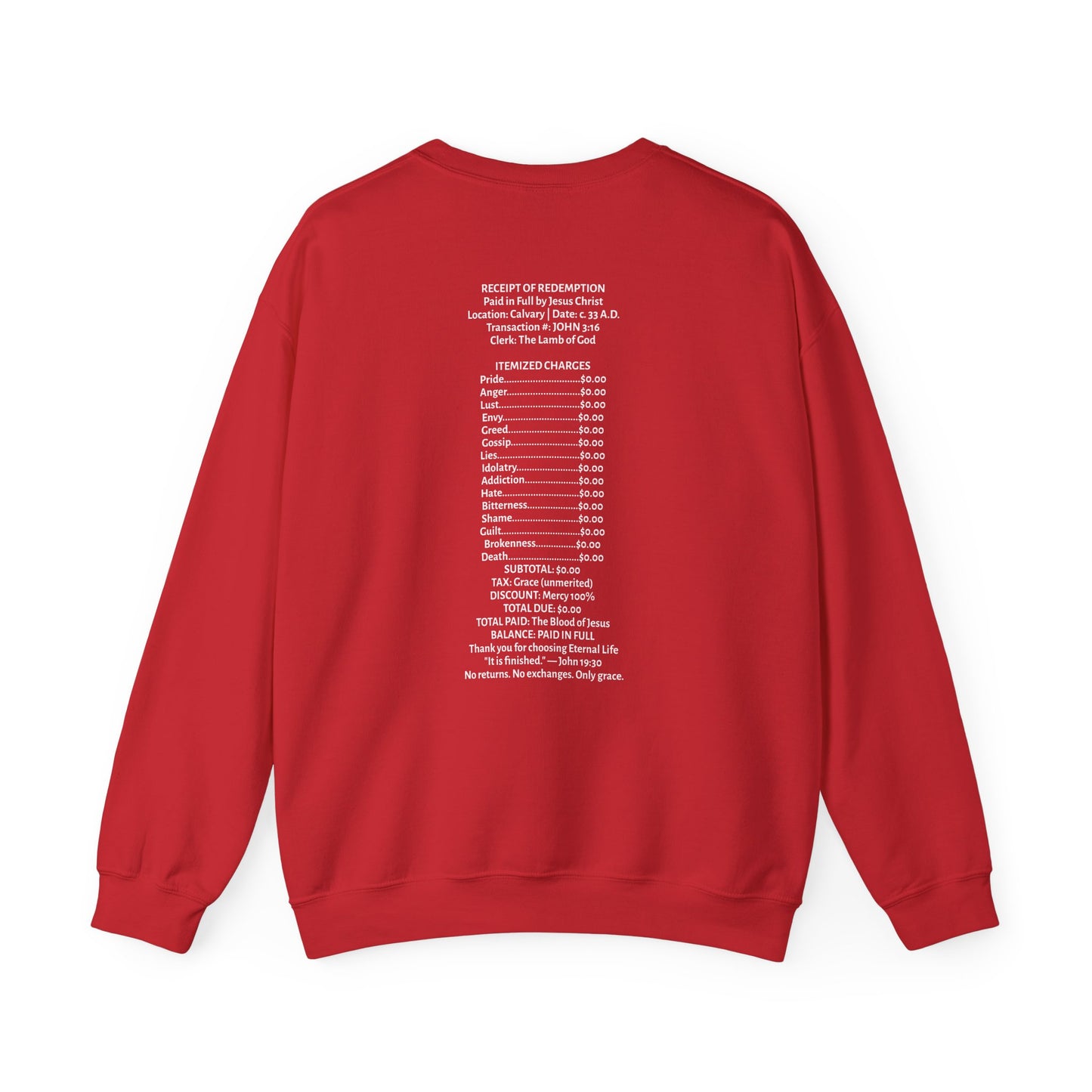 Receipt of Redemption | Crewneck