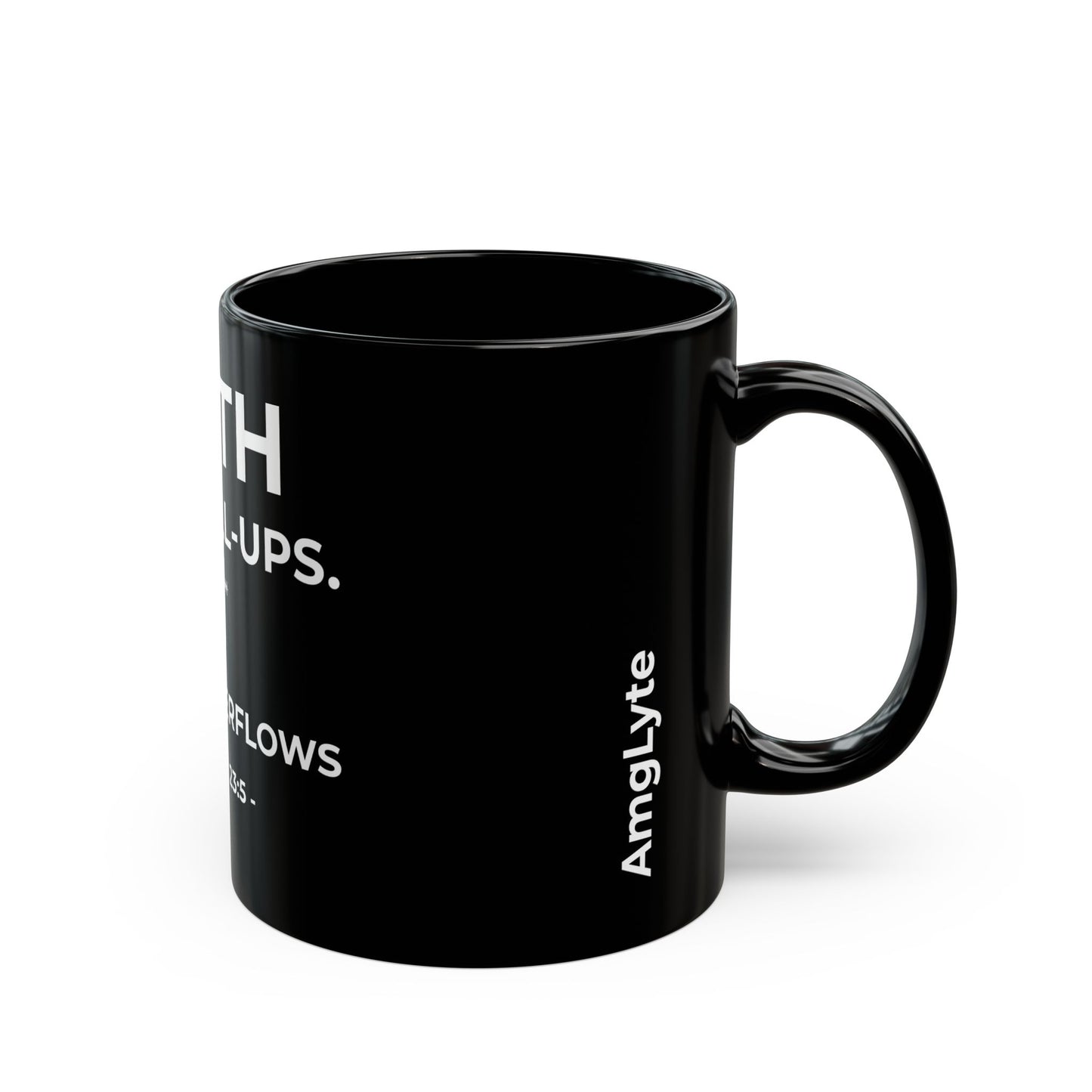 Fill me Up | Black Mug