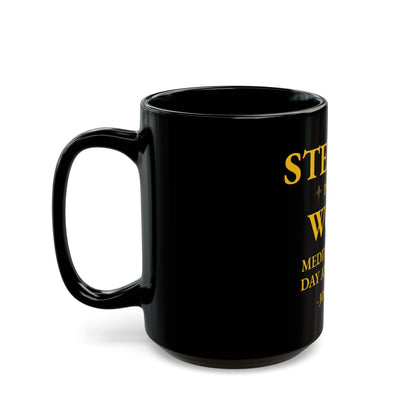 Steeped in the Word | Black Mug