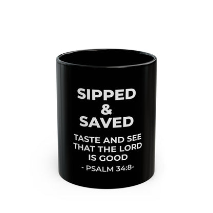 Sipped & Saved | Black Mug