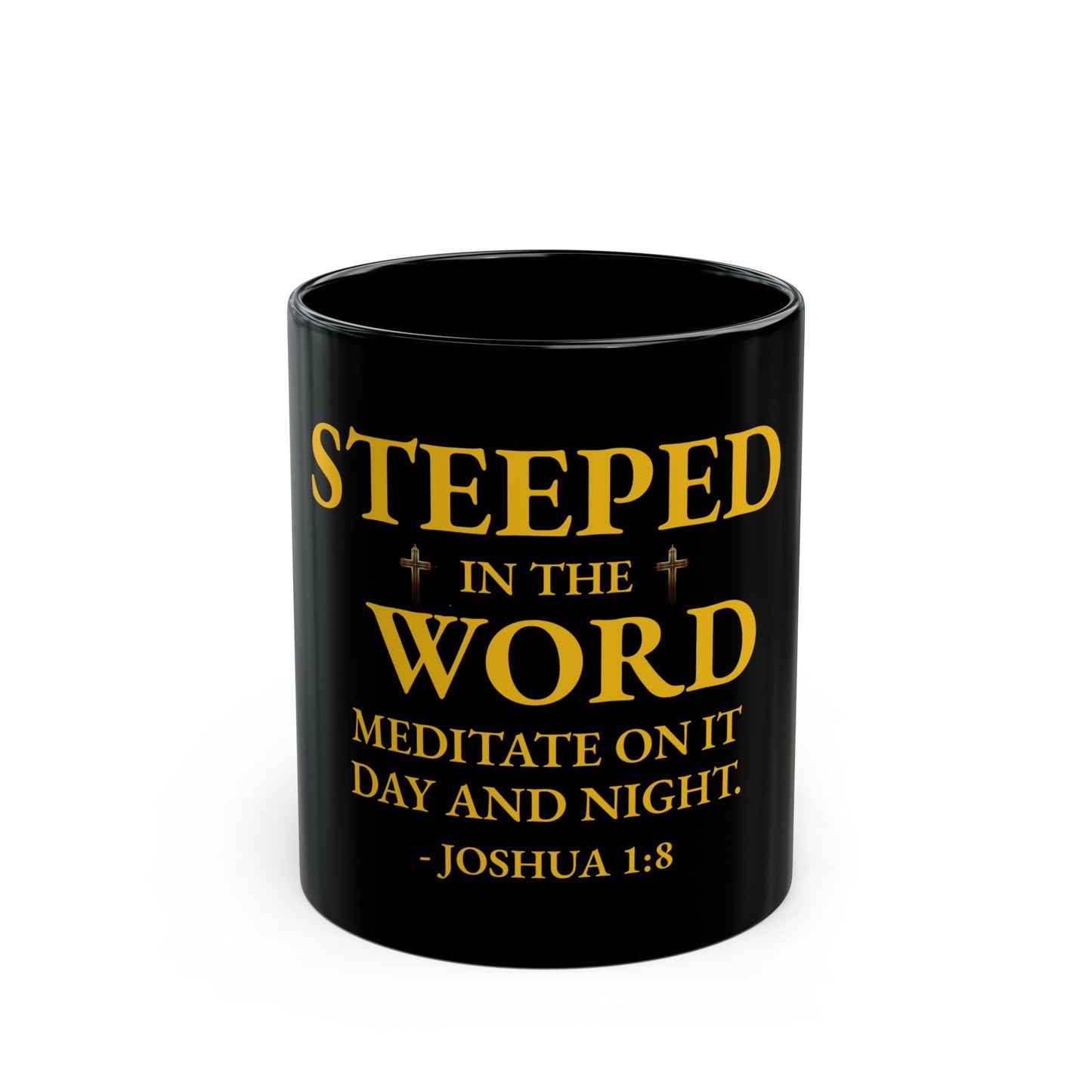 Steeped in the Word | Black Mug