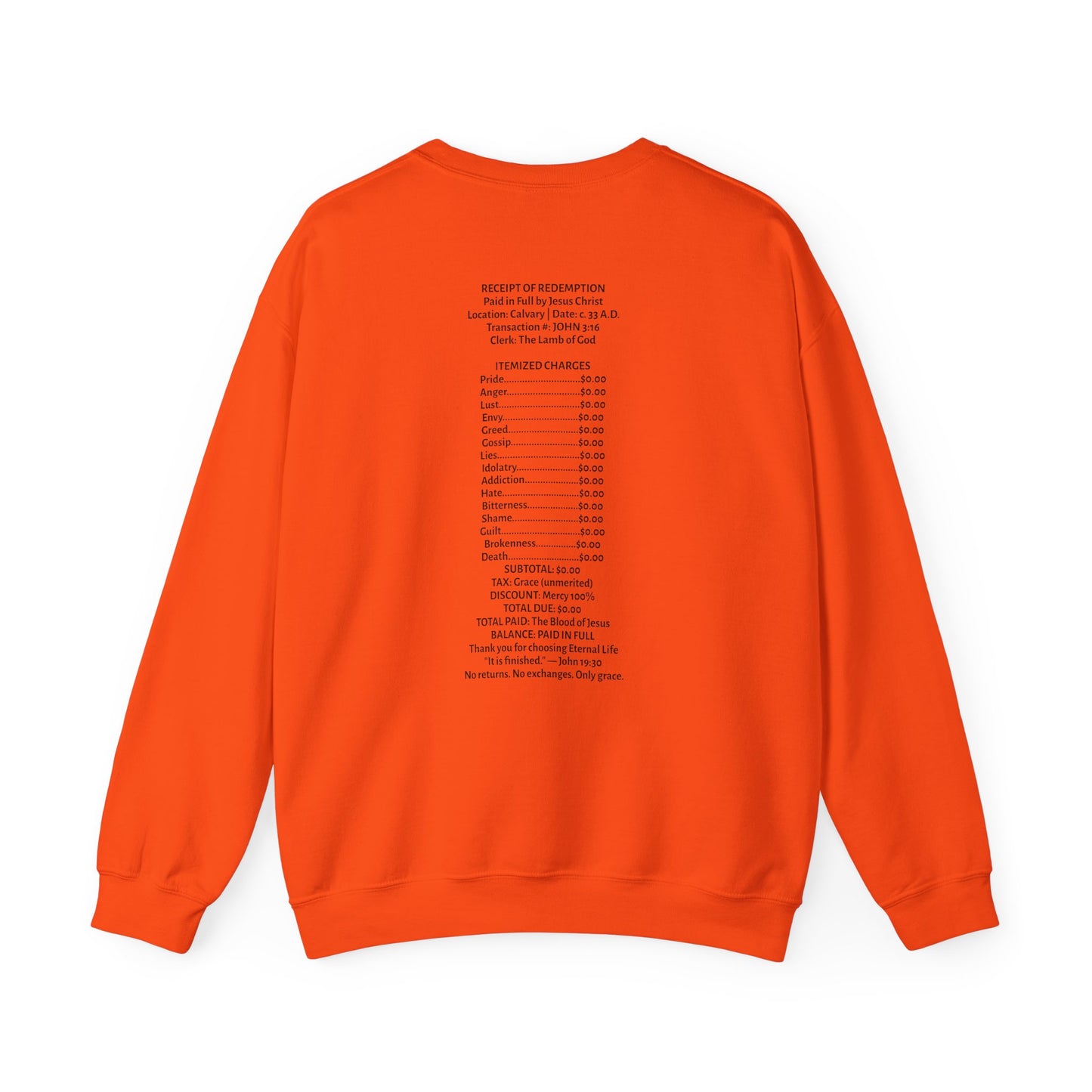 Receipt of Redemption | Crewneck