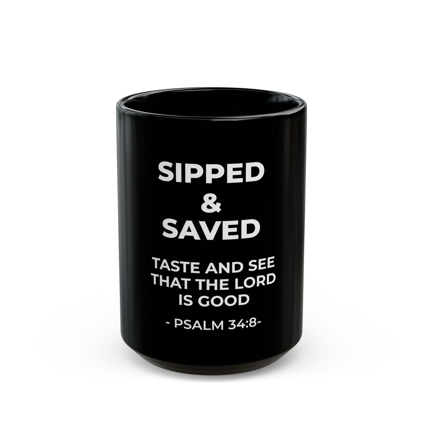 Sipped & Saved | Black Mug