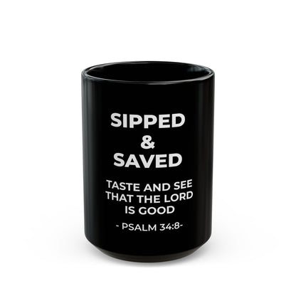 Sipped & Saved | Black Mug