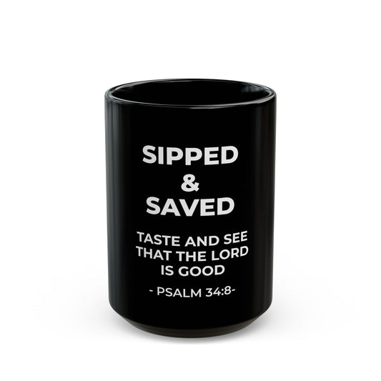 Sipped & Saved | Black Mug