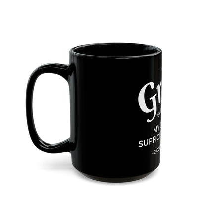 Grace in Every Sip | Black Mug