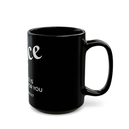 Grace in Every Sip | Black Mug