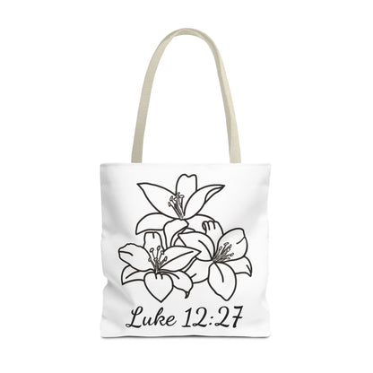 Clothed in Beauty Tote | Luke 12:27