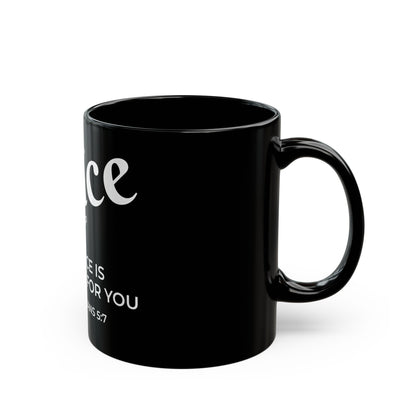 Grace in Every Sip | Black Mug