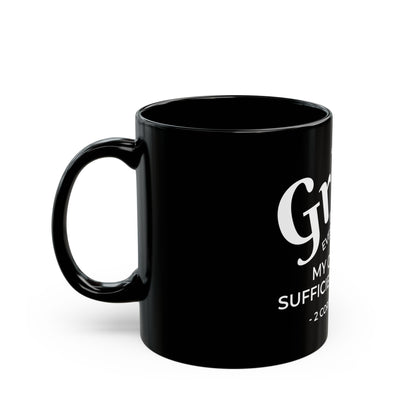 Grace in Every Sip | Black Mug