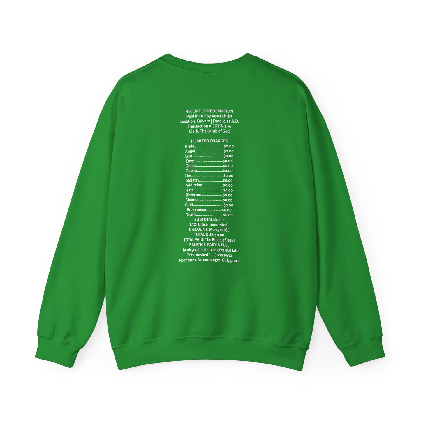 Receipt of Redemption | Crewneck