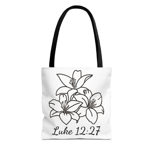 Clothed in Beauty Tote | Luke 12:27