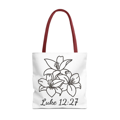 Clothed in Beauty Tote | Luke 12:27