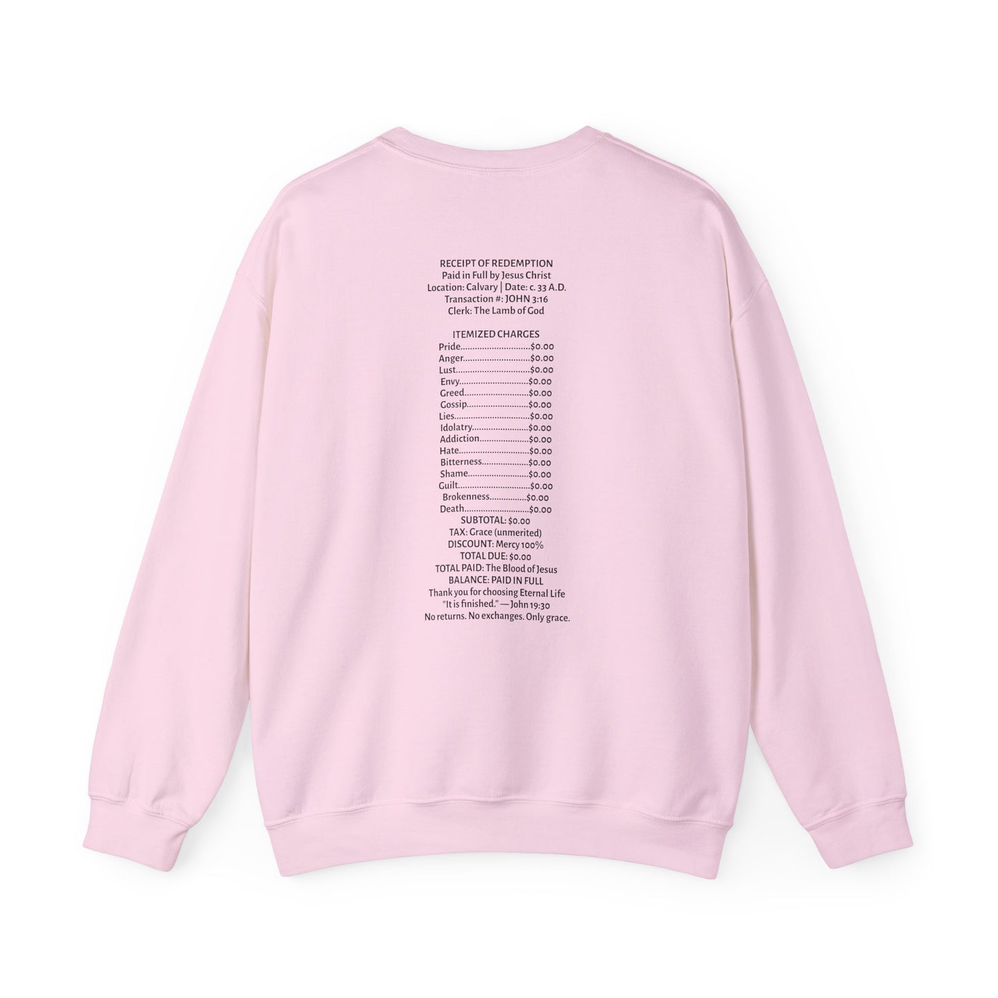 Receipt of Redemption | Crewneck